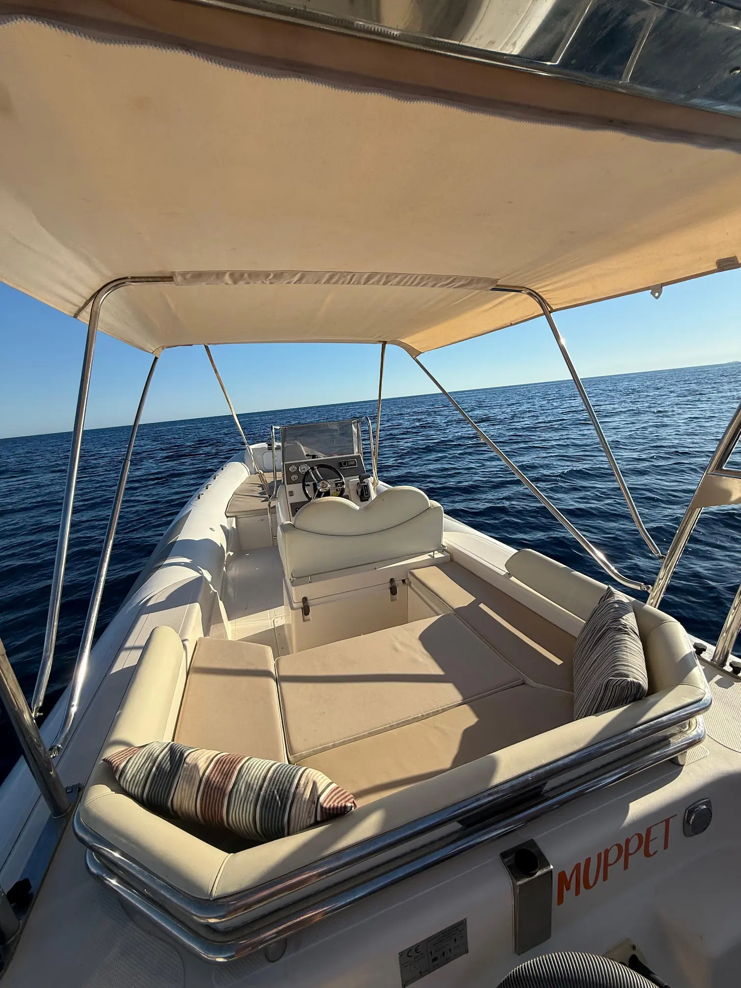 BSC 75 Muppet boat images on the sea